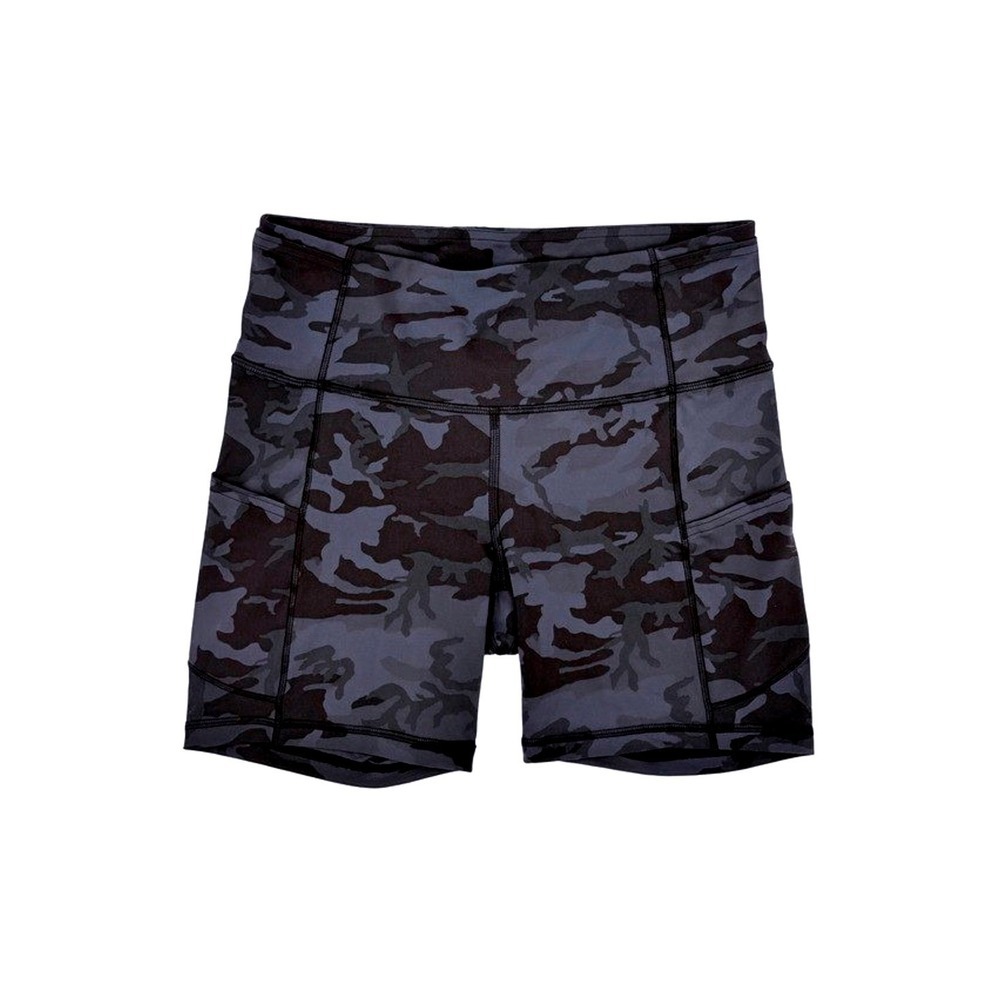 Lululemon Align High Rise Shorts Camo Heritage 365 Deep Gray Medium 8"